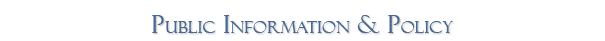 Public Information & Policy